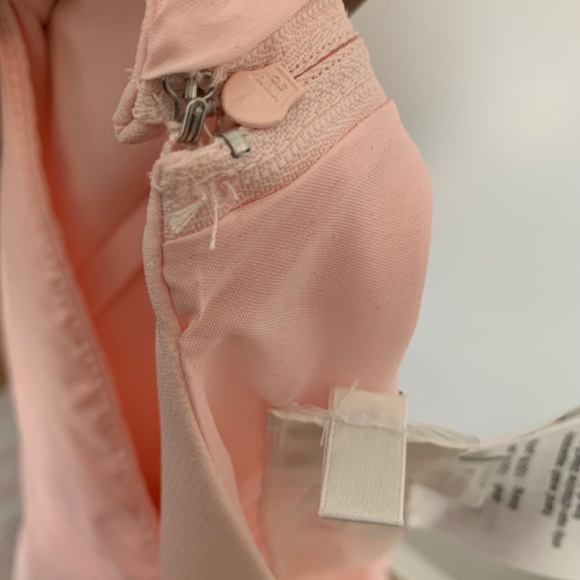 David’s Bridal Chiffon One-Shoulder Bridesmaid Dress Petal color - Picture 6 of 6